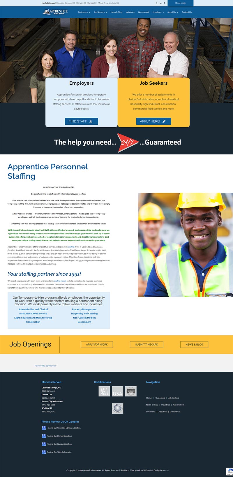 Apprentice Personnel Website Design Case Study